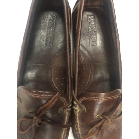 Genuine Fullgrain Leather Moccasin Tie Loafer Brown Tanned Hide 9 1/2M US 43 EU main image 5